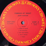 John Hunter – Famous At Night (Япония 1984г.) Т