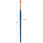 Кисть художественная синтетика Гамма "Галерея", плоская №4, короткая ручка