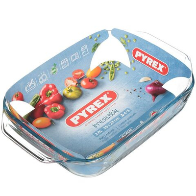 Форма для выпечки стекло, 23х35 см, 2.9 л, прямоуг, Pyrex, Irresistible, 408B000/7046
