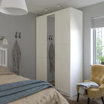 Дверь с петлями - TYSSEDAL  IKEA/  ТИССЕДАЛЬ ИКЕА, 229х50 см,  прозрачный