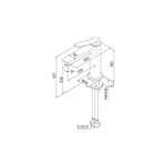 Смеситель для раковины 25к IDDIS PARSB00i01 "Parker" литой, под шпильку, ХРОМ