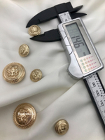 Шляпка под установочные кнопки золото герб