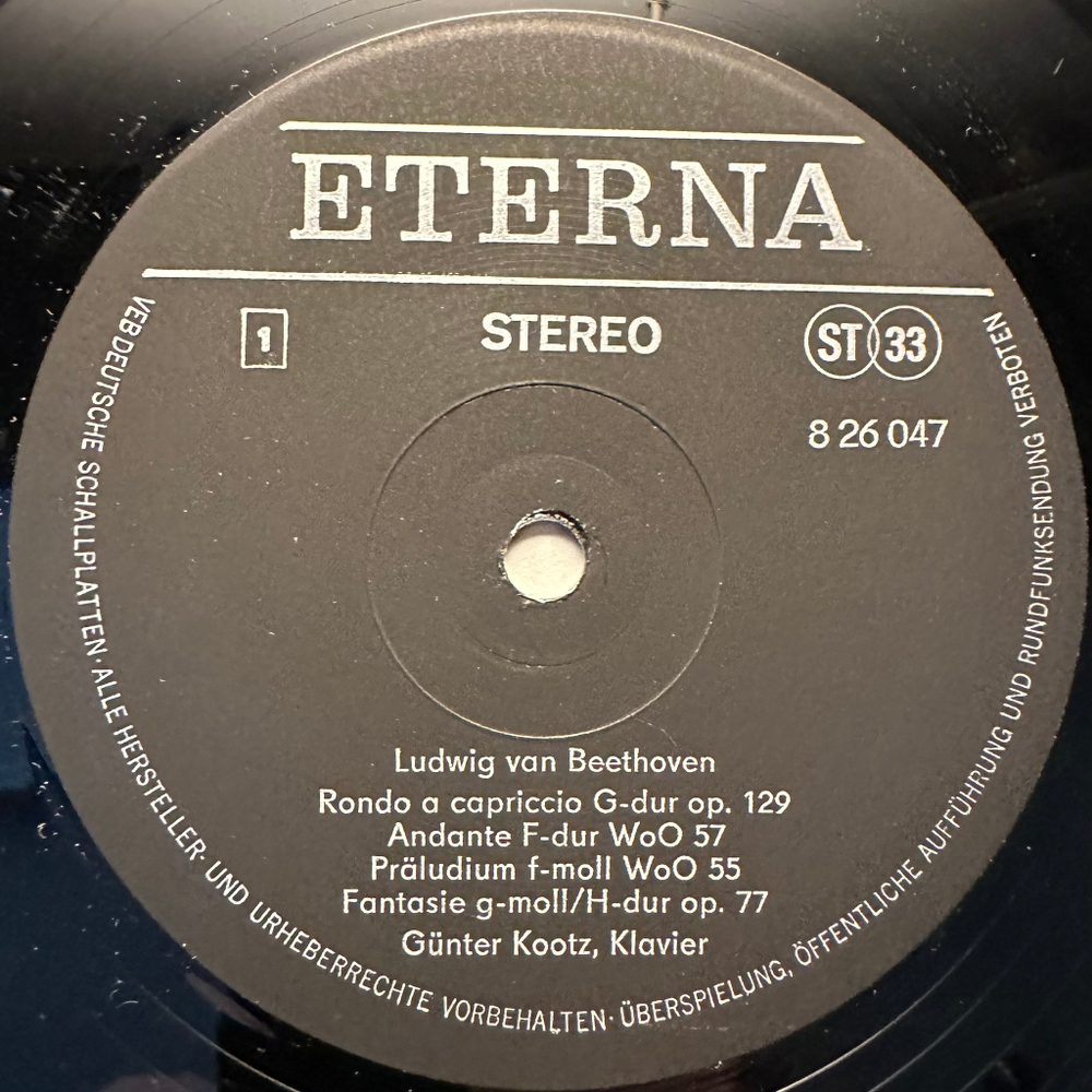 Beethoven - Пьесы для фортепиано (Германия 1975г.)