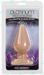 Большая телесная пробка PLATINUM SILICONE