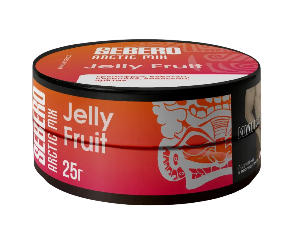 SEBERO  Arctic Mix  Jelly Fruit (Грейфрут/Баблгам/Клубника/Апельсин/Арктик) 25г