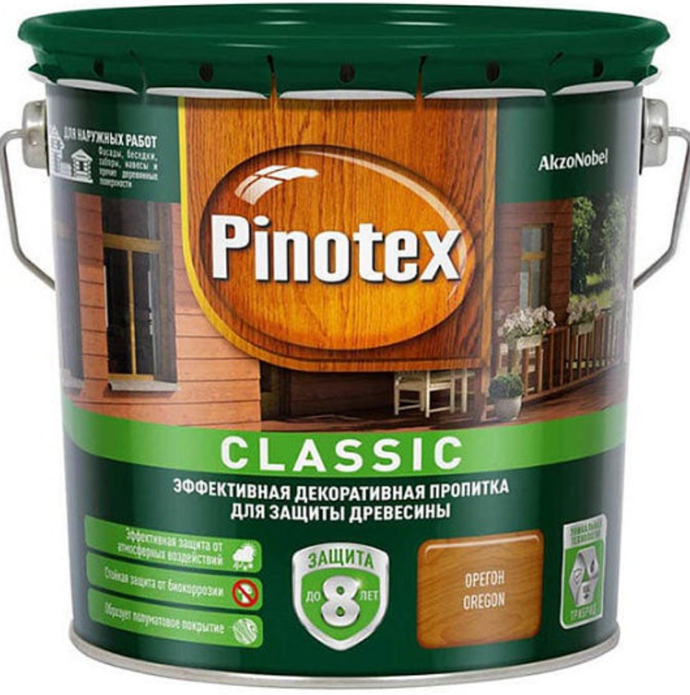 Пропитка Pinotex Classic декоративно-защитная для древесины