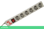 Сетевой фильтр Power Cube SPG(5+1)-B-6 1.9 м серый