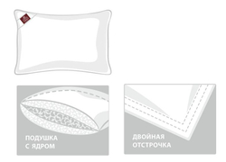 Подушка трехкамерная упругая 50х68 German Grass Downline 3D Down Grass