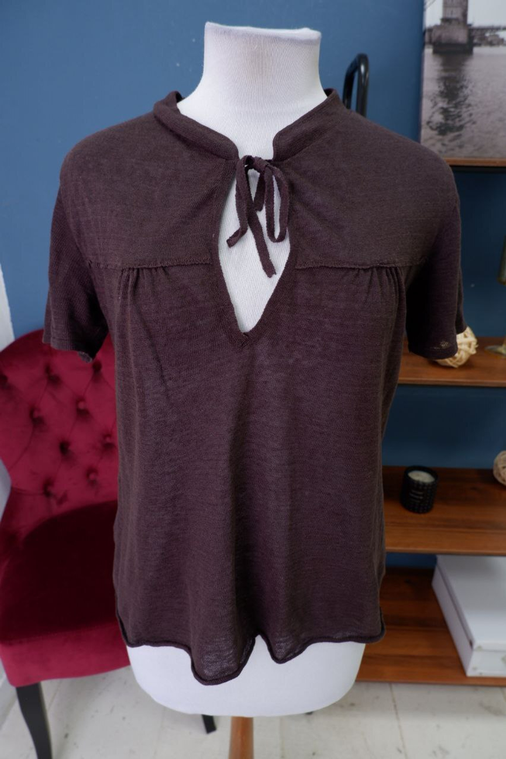 Футболка Max&Co льняная 46 размер