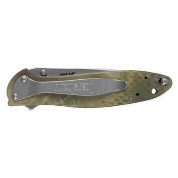 Складной нож KERSHAW Leek 1660CAMO c клинком из стали Sandvik™ 14C28N, рукоять алюминий