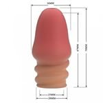 Стимулирующая насадка на головку пениса «Jeremye» телесная