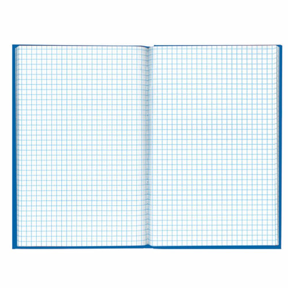 Блокнот А5 (135х206 мм), 96 л., твердый переплет, ламинированная обложка, клетка, BRAUBERG, "INDAY blue", 121929