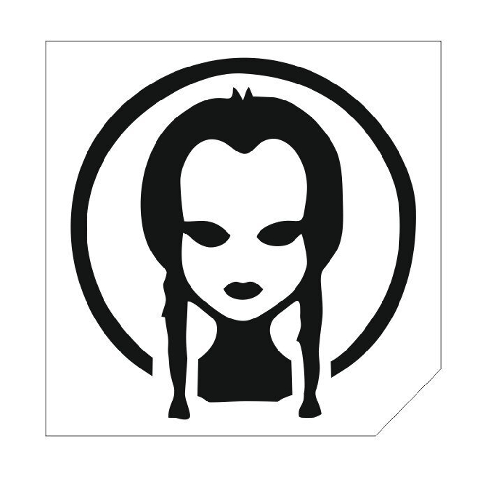 Трафарет для блеск-тату 6*6 уэнсдэй 776P