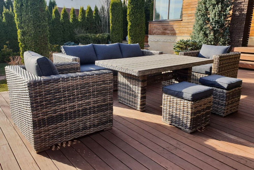 Сан-Марино — комплект садовой мебели из искусственного ротанга