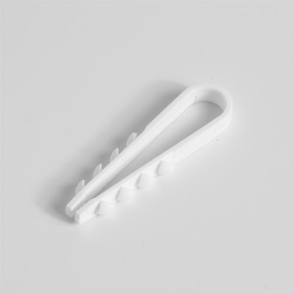 Дюбель-хомут для круглого кабеля 5-10мм бел. (уп.100шт) TOKOV ELECTRIC TKE-DH-5-10-C01