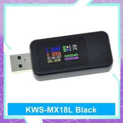 Многофункциональный USB-тестер10-in-1 (KWS-MX18L) с поддержкой QC2.0-QC3.0, Черный