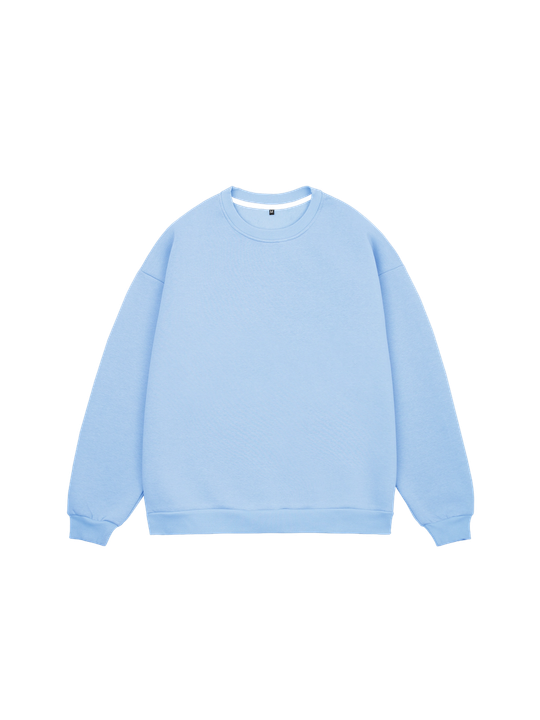 Свитшот оверсайз с начесом (голубой)