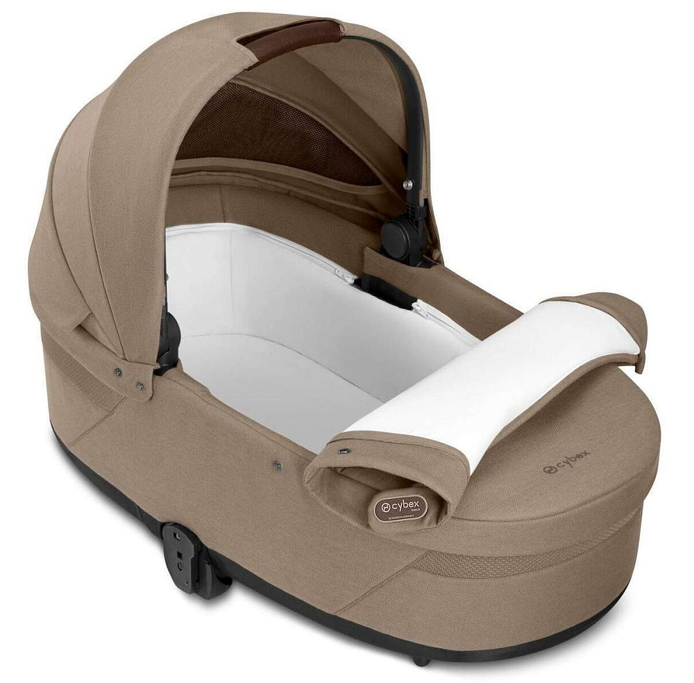 Коляска Cybex Balios S Lux TPE complete Aton S2 Lava Grey Base One 4 в 1 Almond Beige с дождевиками