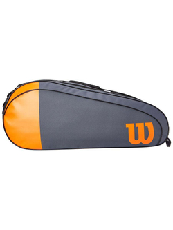 Сумка теннисная Wilson Team 6 Pk Bag - grey/orange