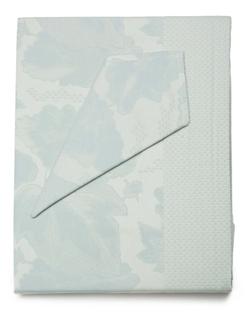 Скатерть 170x300 и 12 салфеток Blanc des Vosges Flora celadon Франция