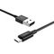 USB - микро USB HOCO X23 Skilled, 1.0м, круглый, 2.1A, силикон, цвет: чёрный