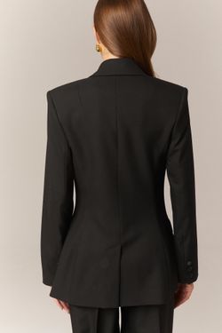 Пиджак смокинг двубортный черный