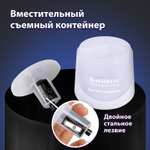 Точилка электрическая BRAUBERG DOUBLE BLADE WHITE двойное лезвие питание от 2 батареек (2 штуки в упаковке)