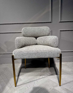 Стул обеденный Ist Casa Романи, черно-белый, золото