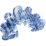 Заколка - краб для волос «AKS-EMPIRE», волна, микс 6 цветов, 8*5см