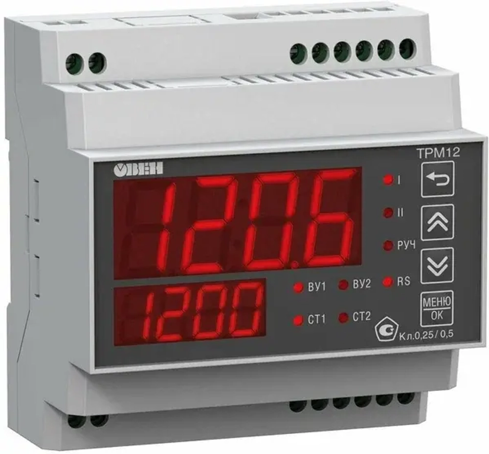 Измеритель-регулятор микропроцессорный ТРМ12-Д.У.Р 4 А при 220 В 50 72×90×58 мм, IP20 Гц арт:22146