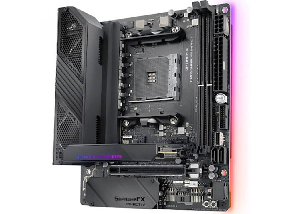 Материнская плата Asus ROG Crosshair Viii Impact, Socket AM4, AMD X570, mini-DTX, RTL [90MB11Q0-M0EAY0]