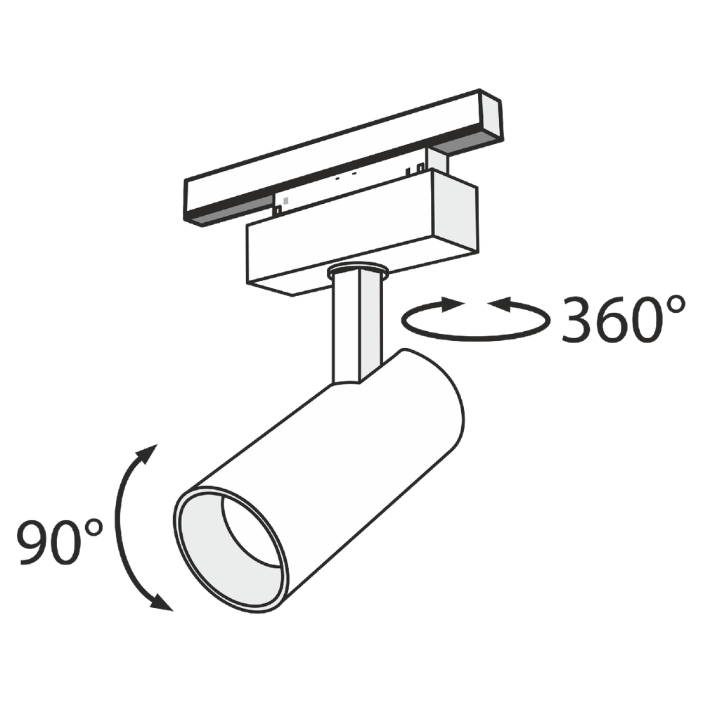 Трековый светильник Maytoni Technical TR019-2-15W4K-B