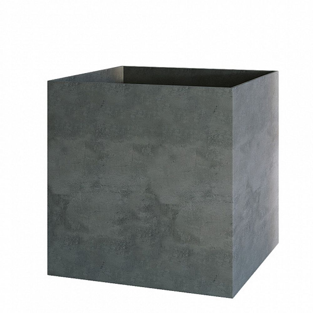 Кашпо CUBE SMOKEY BLUE 100x100x100