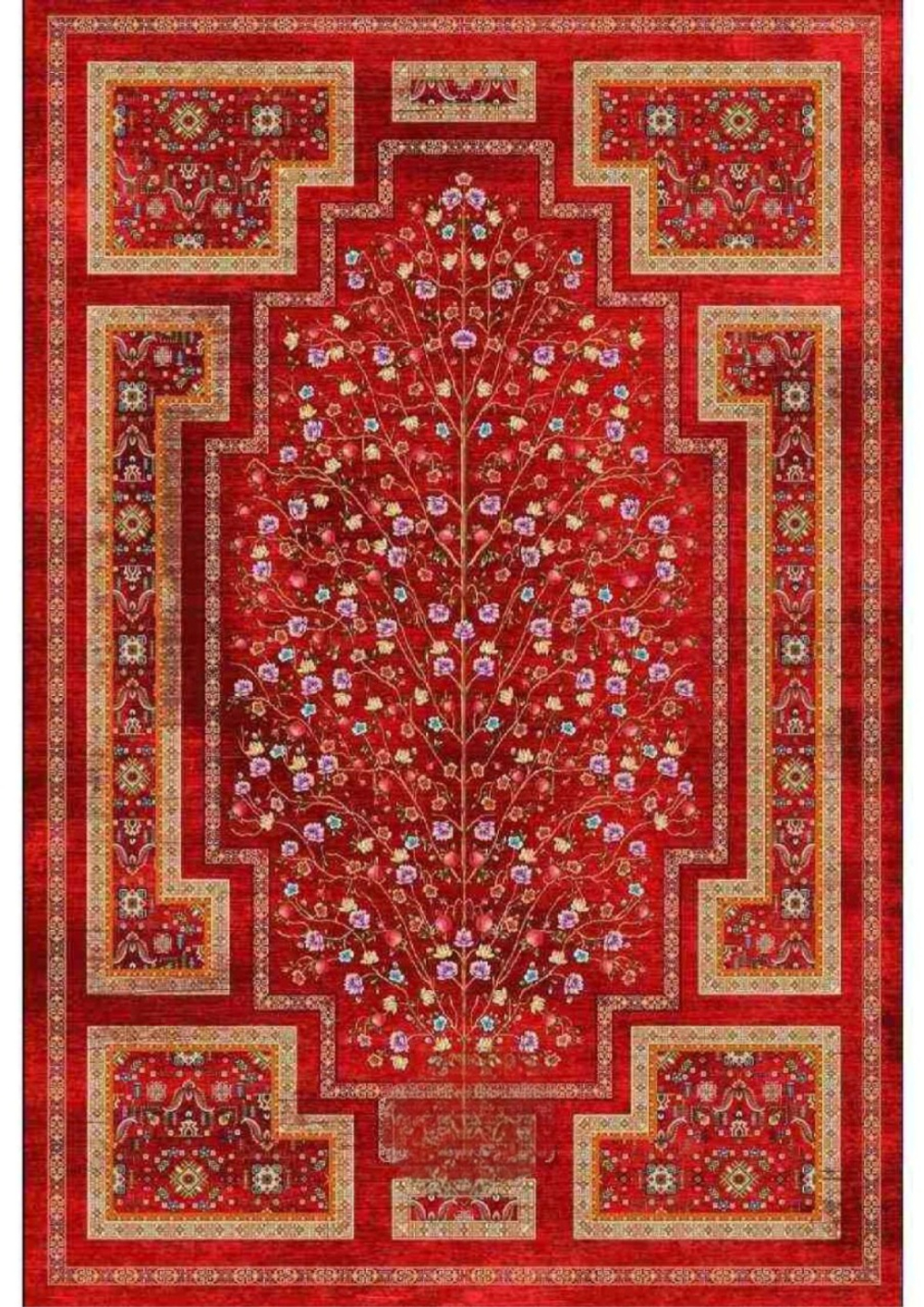 Иранский ковер из искусственного шелка 150 х 250 Rokhbaft 1013 Иран