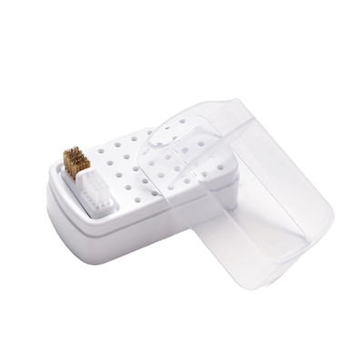 Подставка для фрез 2 в 1 с местом для щеточки (30 отверстий)