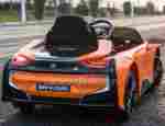 Детский электромобиль "BMW i8" 12V, оранжевый