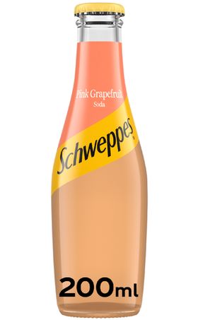 Schweppes Pink Grapefruit Soda, стекло 200мл