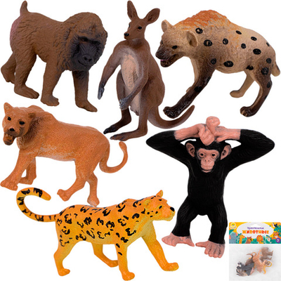 Набор животных Levatoys MK2207-15 Дикие в пак.