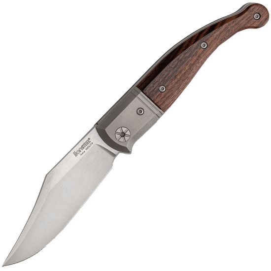 Складной нож Lion Steel "Gitano" L/GT01 ST c клинком из стали Сталь Niolox 1.4153.03 (SB1 steel) рукоять дерево (Сантос)