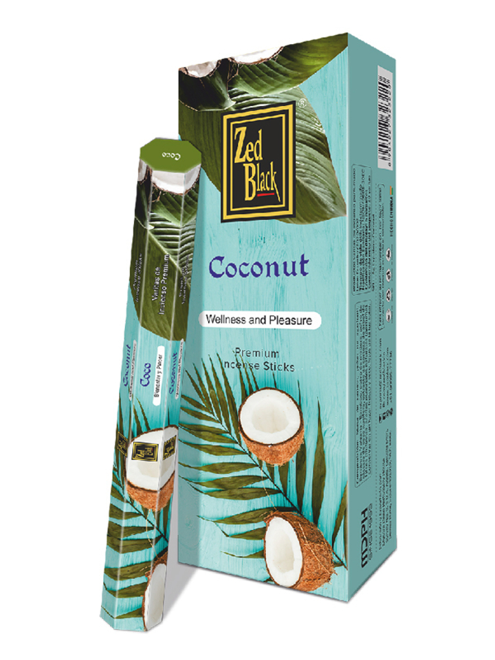 Zed Black Spanish Series Coconut шестигранник Благовоние Кокос