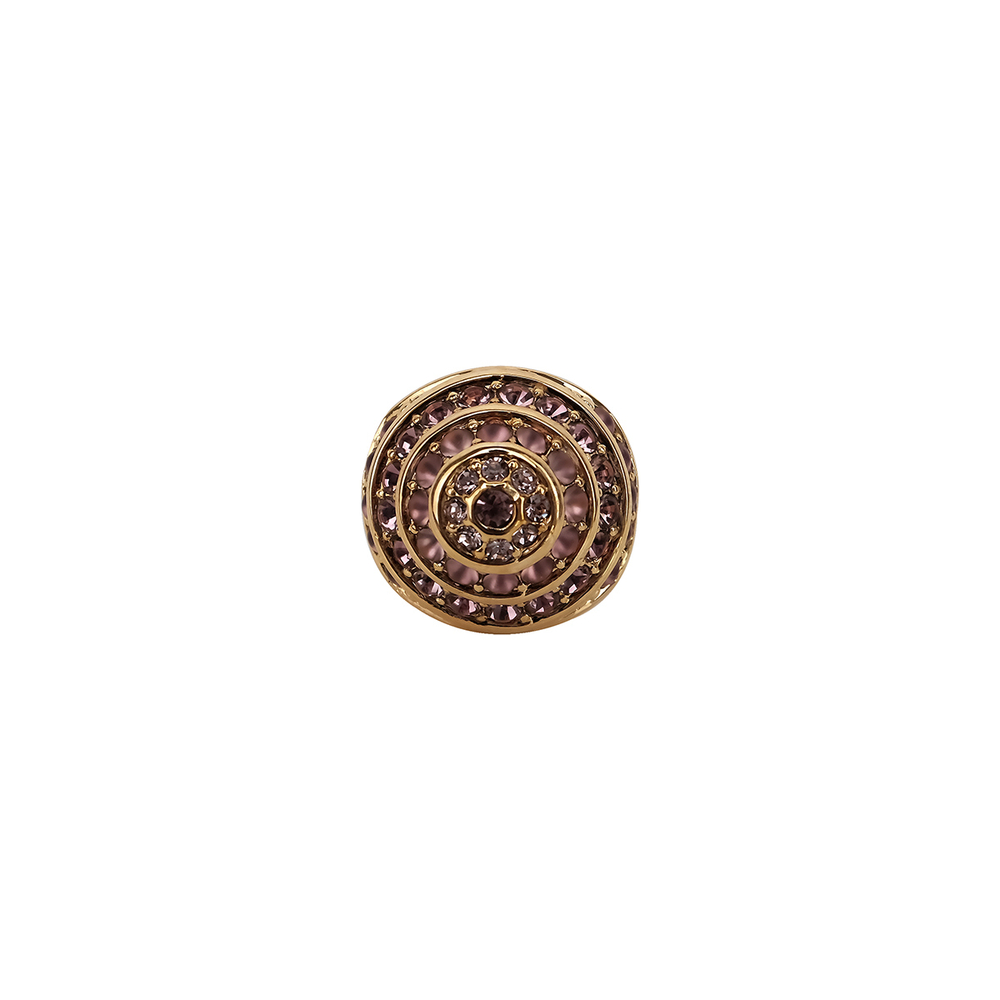 "Ландэ" кольцо в золотом покрытии из коллекции "Франциска" от Jenavi