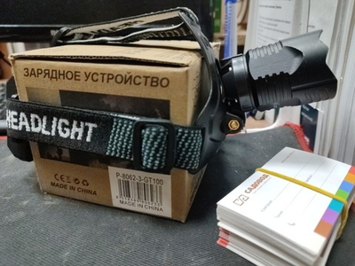 Фонарь кит  ZOOM ПОИСК Налобный Р-8062-3-GT100