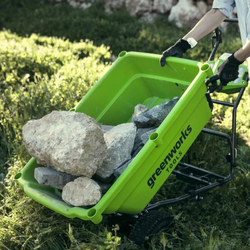 Тележка садовая аккумуляторная самоходная GREENWORKS G40GC 40В,106л,без АКБ и ЗУ (7400007)