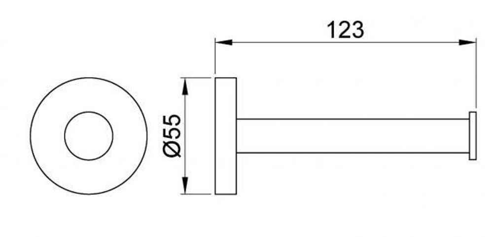 Держатель для туалетной бумаги нерж. сталь NIZA 16862.S матовый
