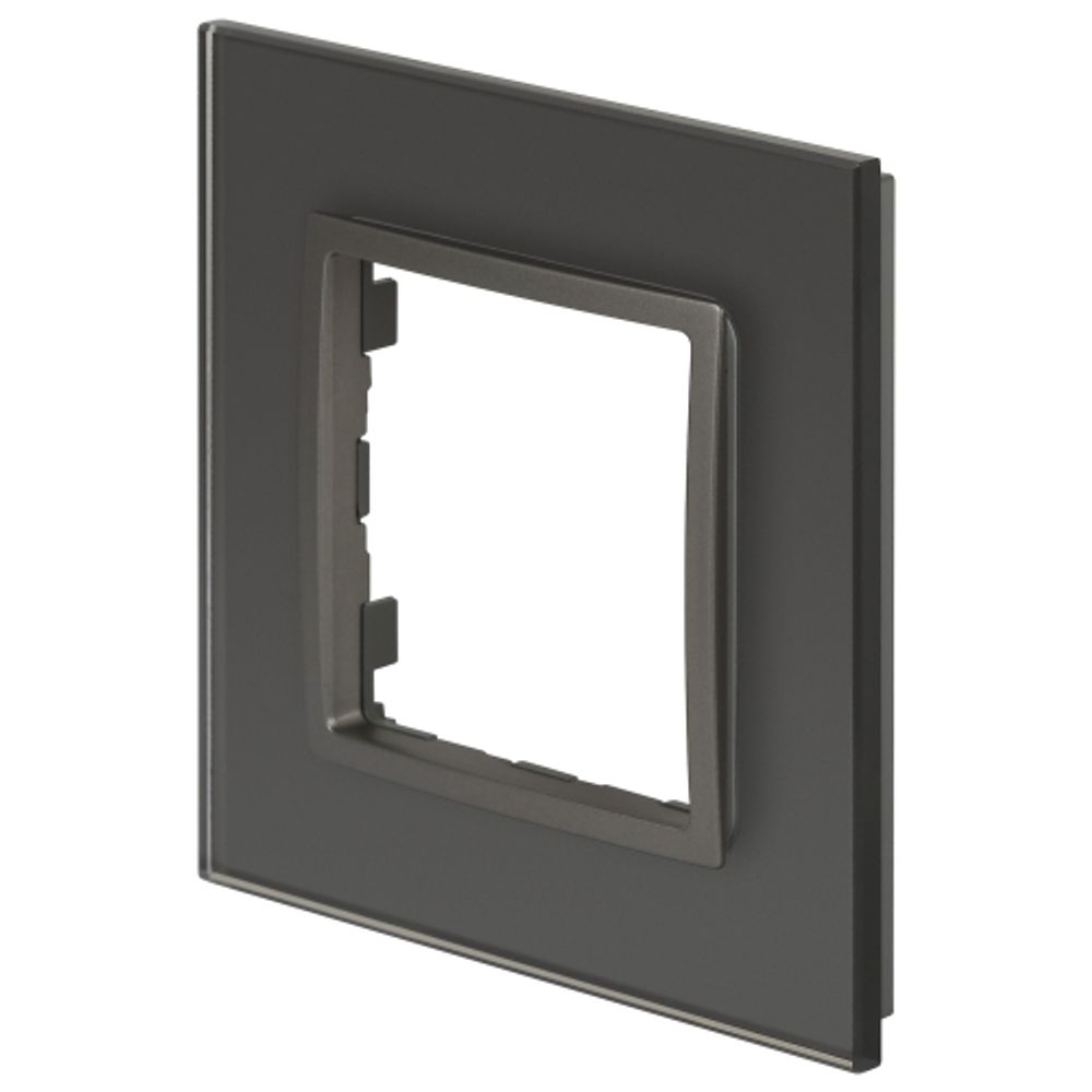 Рамка для розеток и выключателей ЭРА Elegance 14-5101-16 на 1 пост, стекло, титан