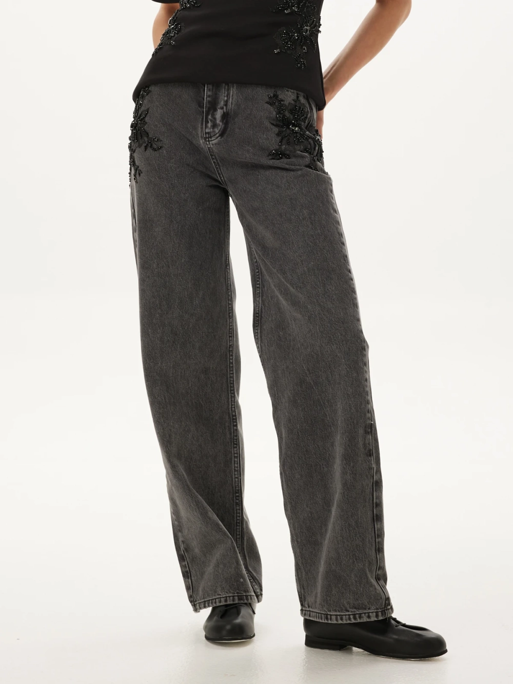 Джинсы АУРА, черный