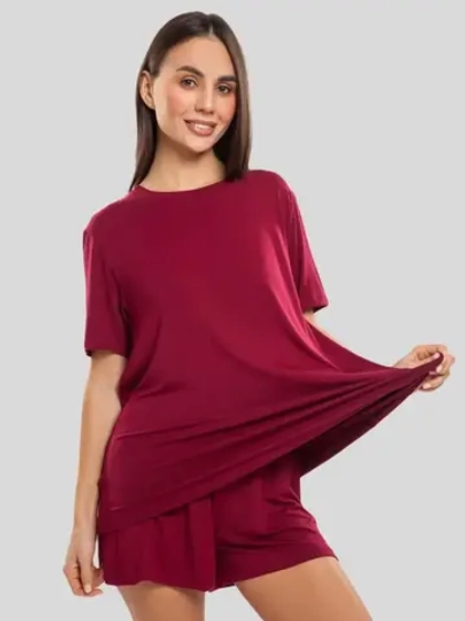 Футболка оверсайз однотонная