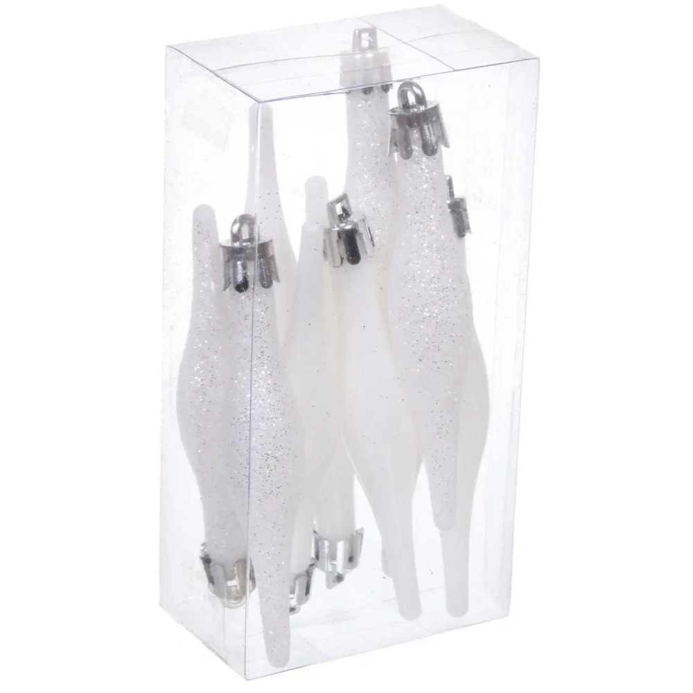 Набор ёлочных украшений «Сказочная зима» 45 предметов, Белый