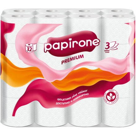 Туалетная бумага Papirone AROMA 3 слоя 24 шт
