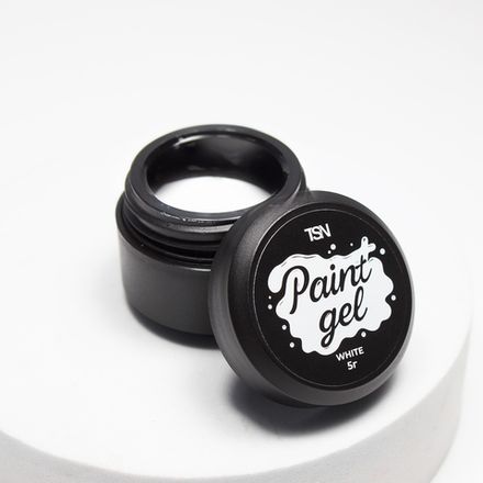TopShopNails Paint gel White - Гель для дизайна, 5гр